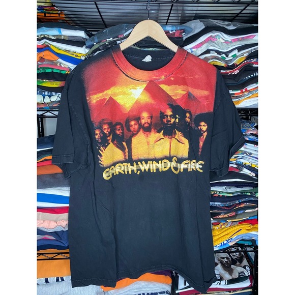 Y2K Earth Wind & Fire Men's XL Graphic Band T-Shirt - Picture 1 of 5